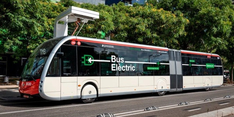 Un bus eléctrico de TMB / TWITTER
