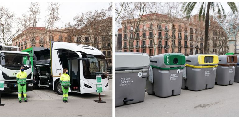 Contenedores y vehículos nuevos de recogida de residuos / AYUNTAMIENTO BARCELONA