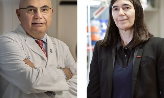 Los investigadores del cáncer María A. Blasco y Josep / Fundación la Caixa