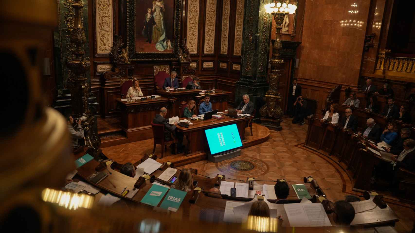 Pleno municipal de Barcelona celebrado este viernes