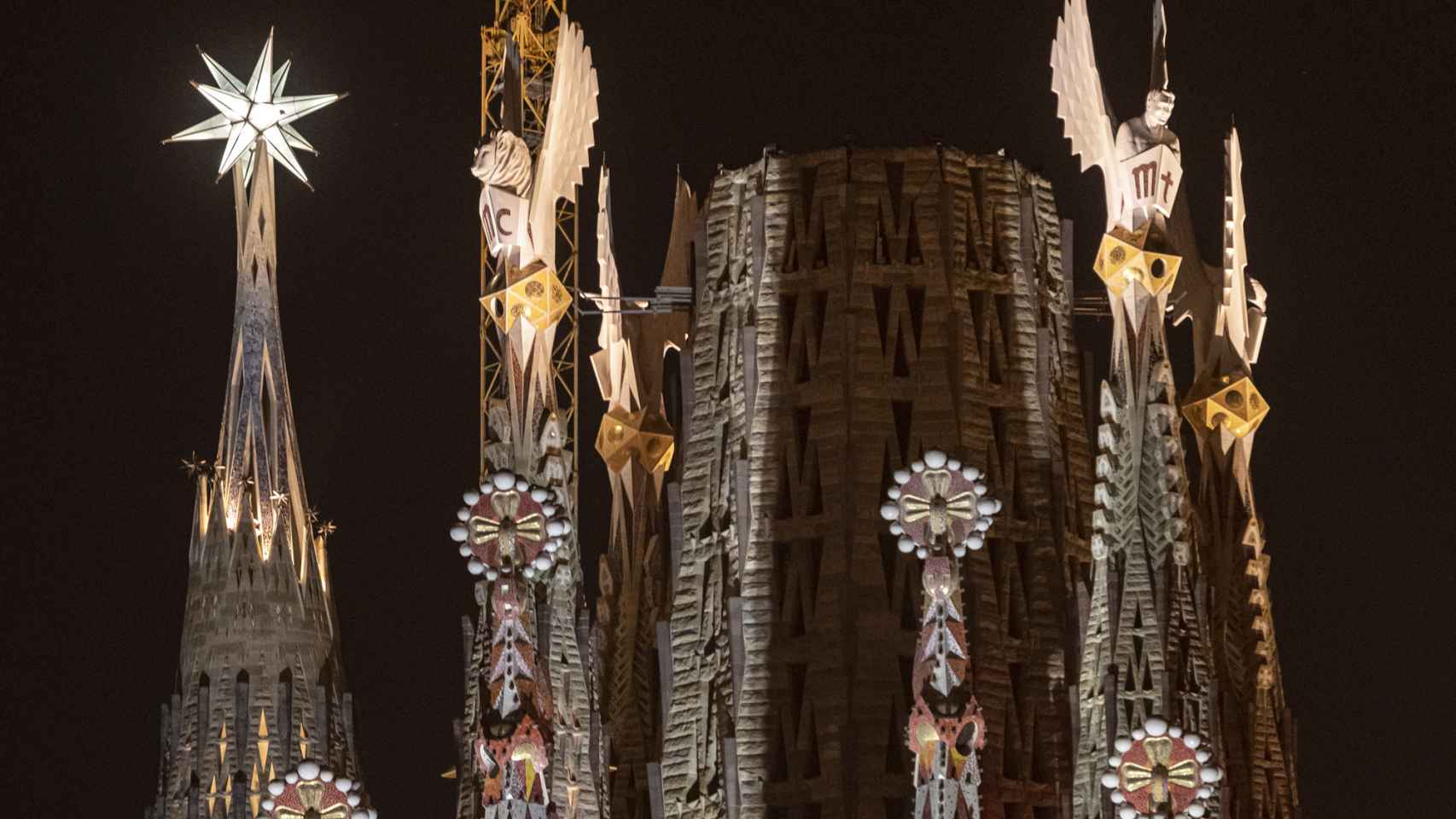 Así ha sido el encendido de luces de la Sagrada Família de Barcelona