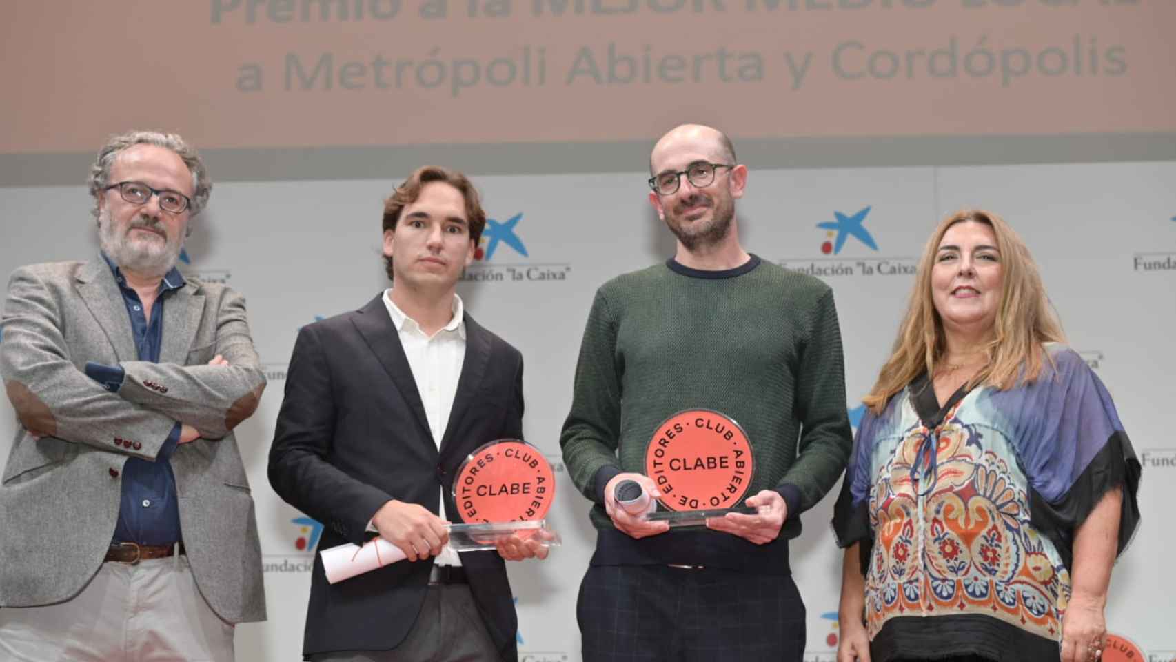 En el centro, el director de Metrópoli, Arturo Esteve, y el director de Cordópolis, Alfonso Alba