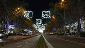 Así lucen las nuevas luces de Navidad en Paseo Sant Joan